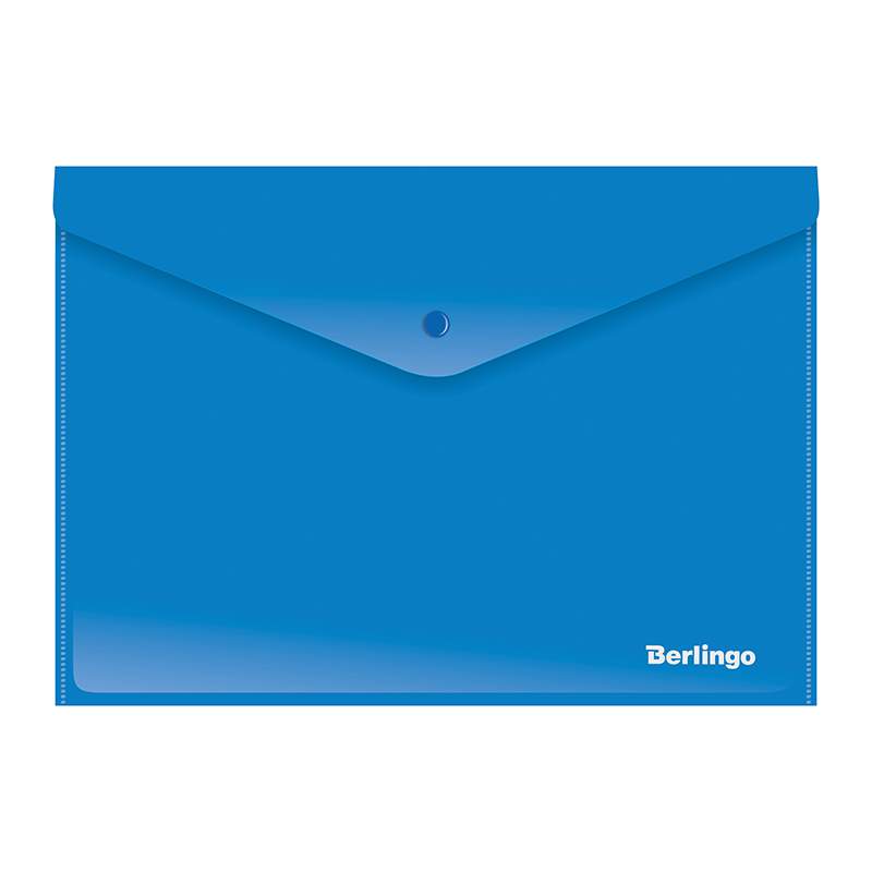 

Папка-конверт на кнопке Berlingo 298259, 10 штук, Синий