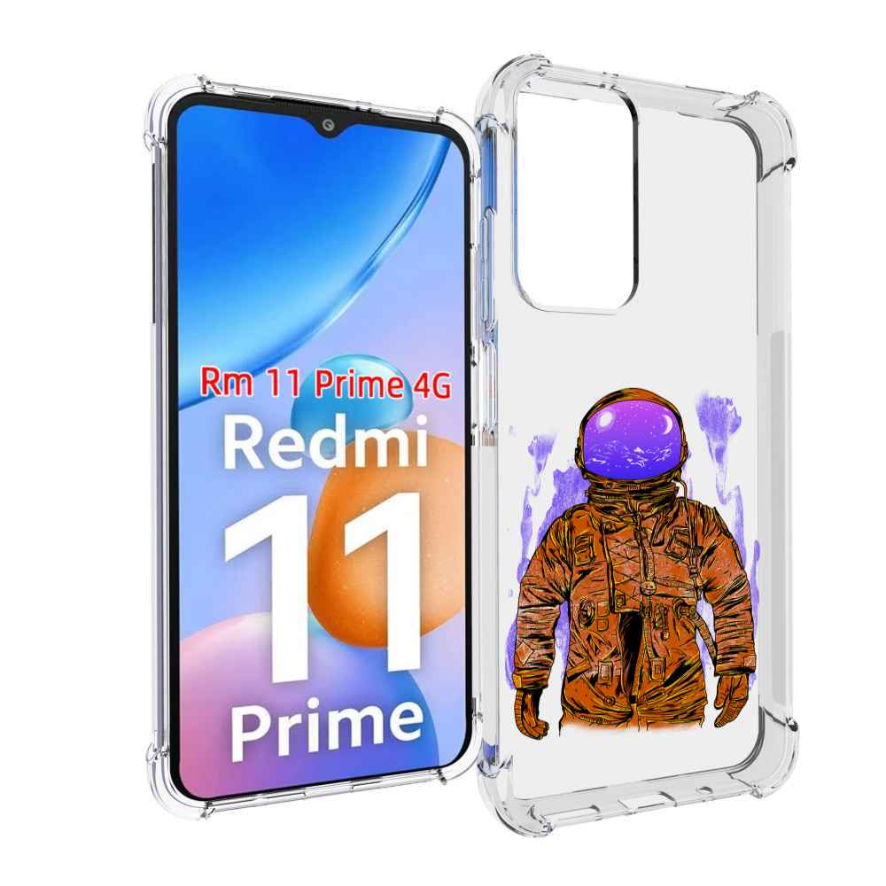 

Чехол MyPads нарисованный мужчина в скафандре для Xiaomi Redmi 11 Prime 4G, Прозрачный, Tocco