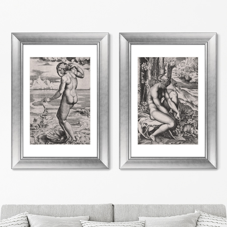 

Набор из 2-х репродукций картин в раме The Birth of Venus 1516г. 50,5х70,5см