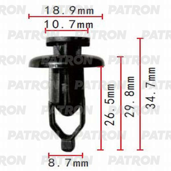 

Клипса Автомобильная PATRON P370082