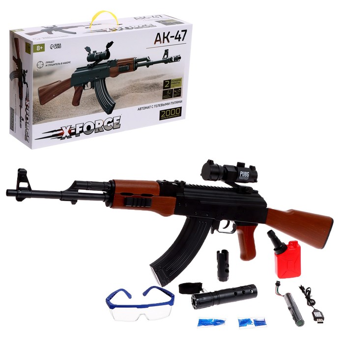 Игрушечный автомат Woow Toys АК-47, стреляет гелевыми пулями