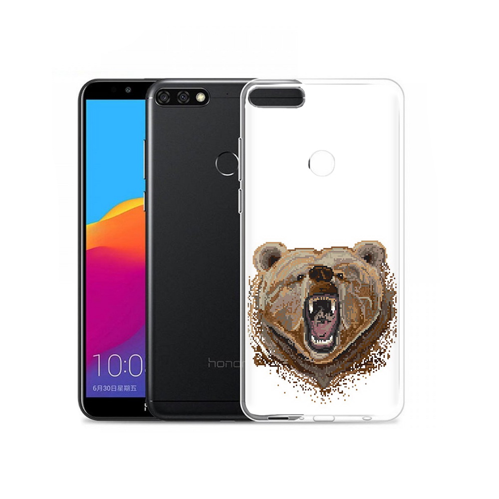 

Чехол MyPads Tocco для Honor 7C Pro пиксельный медведь (PT113786.47.539), Прозрачный, Tocco