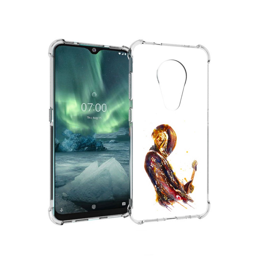 

Чехол MyPads Tocco для Nokia 7.2 космо-музыкант (PT139171.105.393), Прозрачный, Tocco