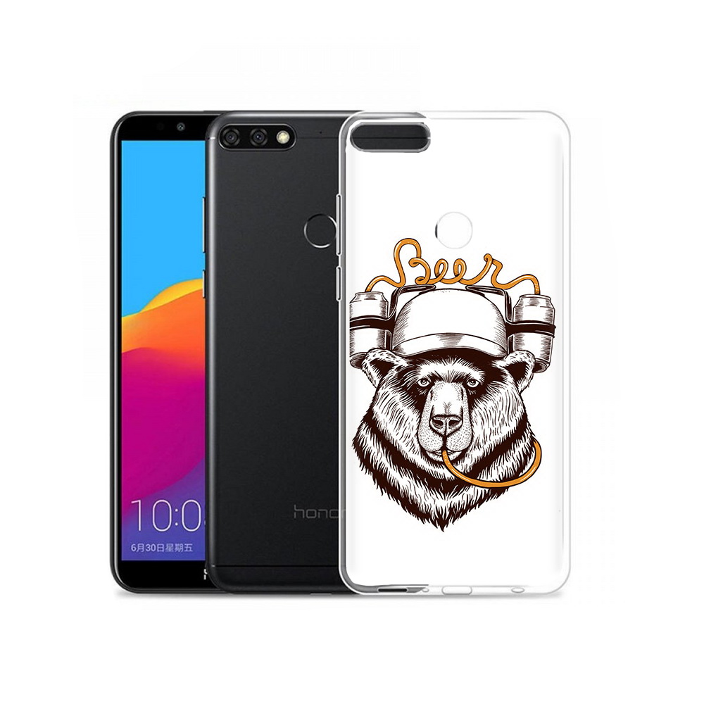 

Чехол MyPads Tocco для Honor 7C Pro пивной медведь (PT113786.47.538), Прозрачный, Tocco