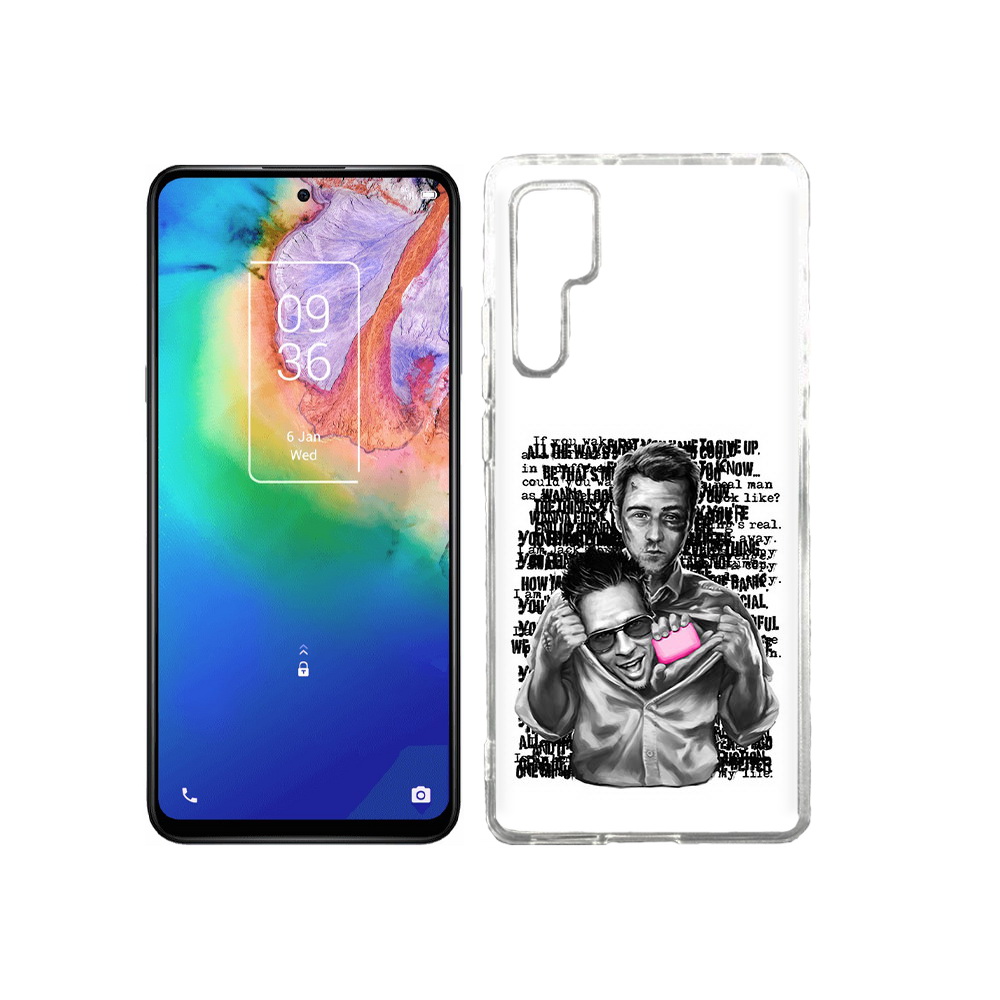 

Чехол MyPads Tocco для TCL 20 Pro бойцовский клуб, Прозрачный, Tocco