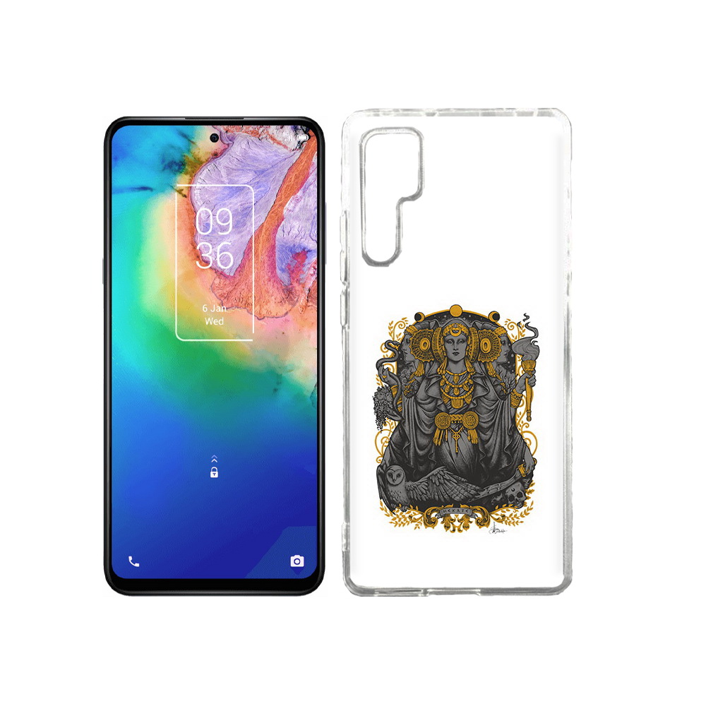

Чехол MyPads Tocco для TCL 20 Pro божество с золотыми элементами, Прозрачный, Tocco