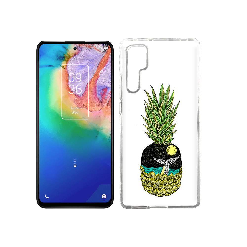 Чехол MyPads Tocco для TCL 20 Pro ананас с китом
