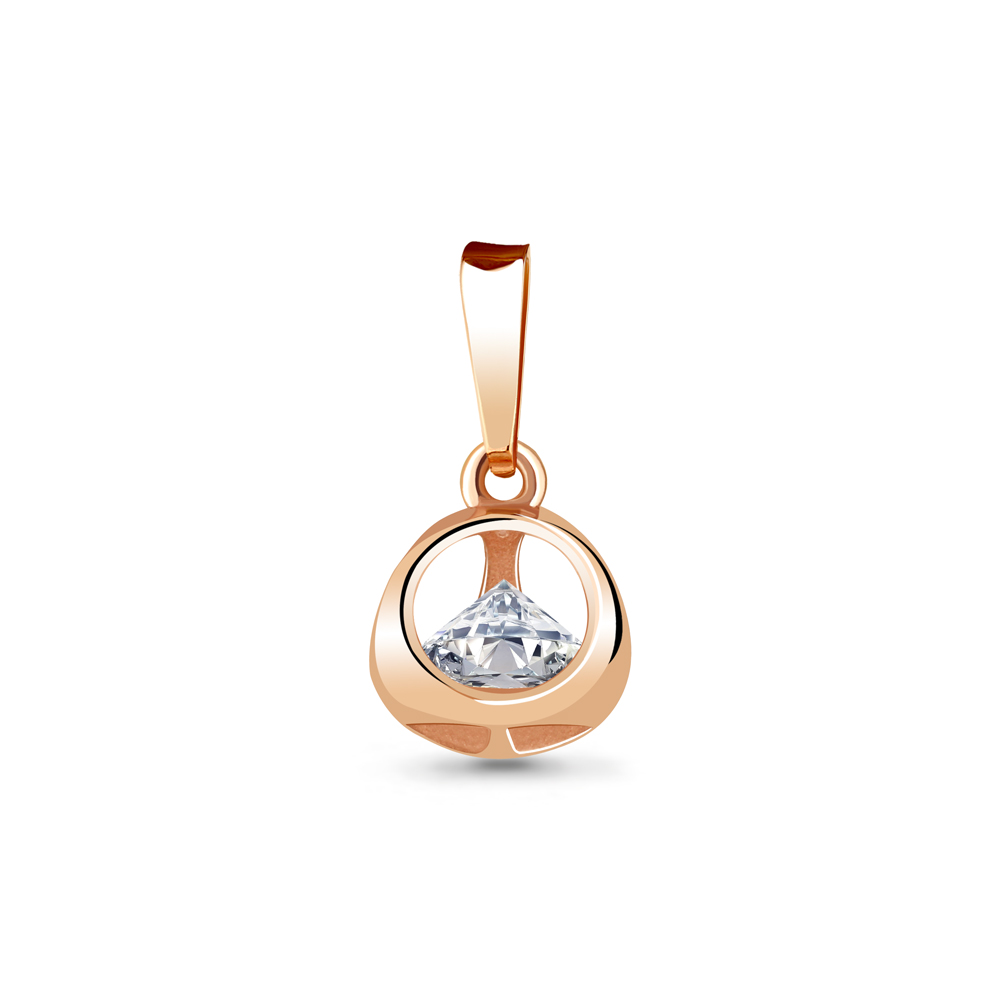 

Подвеска из серебра с фианитом Aquamarine 24373А_925_з, 24373А_925_з