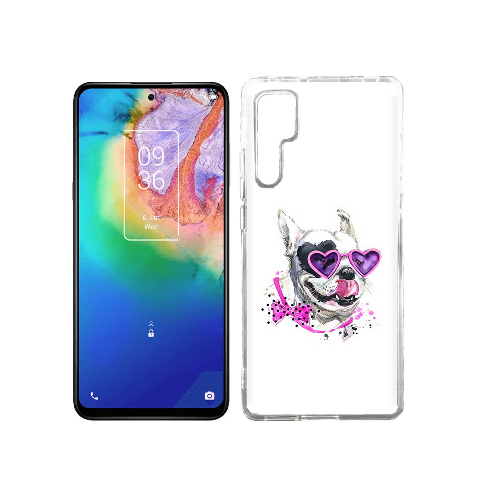 

Чехол MyPads Tocco для TCL 20 Pro акварельный пёс, Прозрачный, Tocco