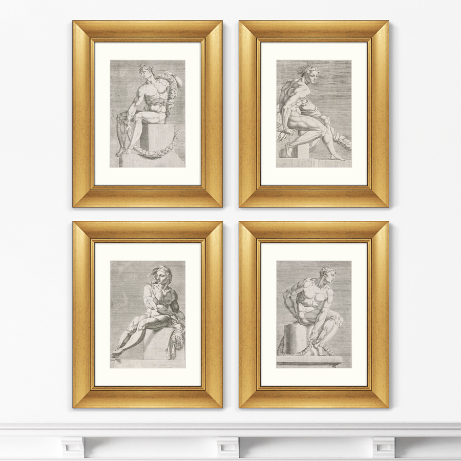 фото Репродукция набор из 4-х картин на пантеоне, 1551г. картины в квартиру