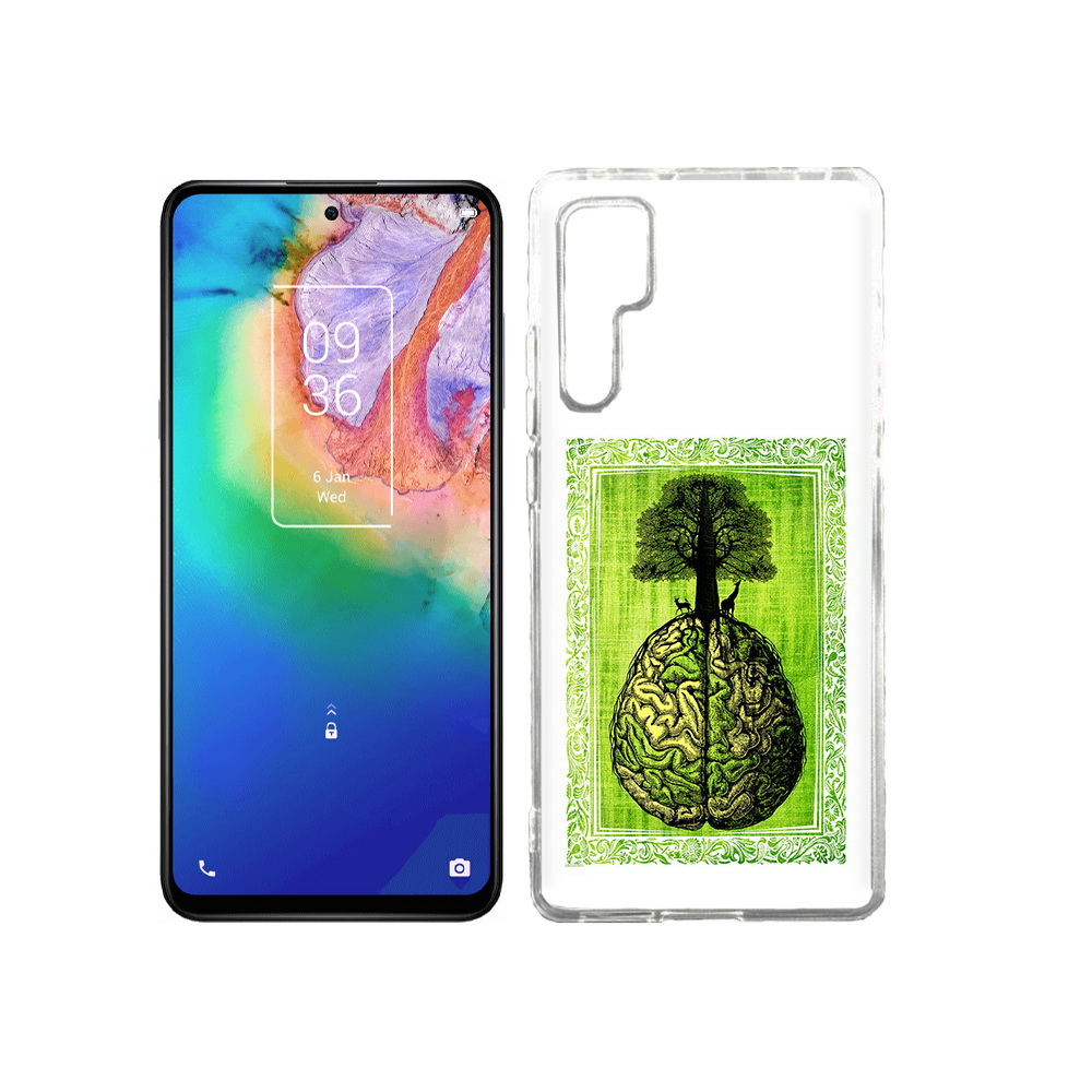 

Чехол MyPads Tocco для TCL 20 Pro абстракция здоровый мозг, Прозрачный, Tocco