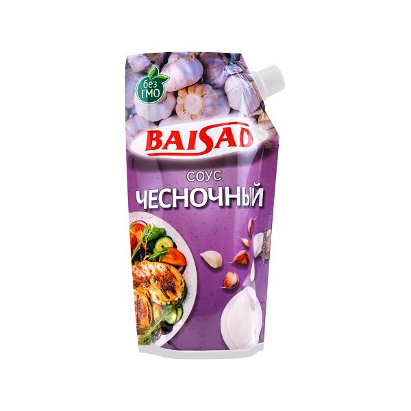 Соус Baisad Чесночный на основе растительных масел 230 г