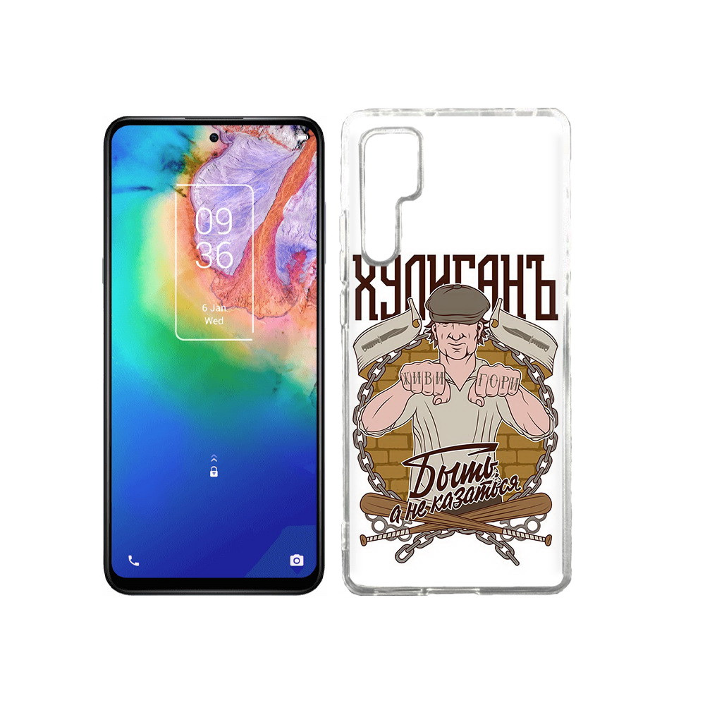 

Чехол MyPads Tocco для TCL 20 Pro Хулиган, Прозрачный, Tocco