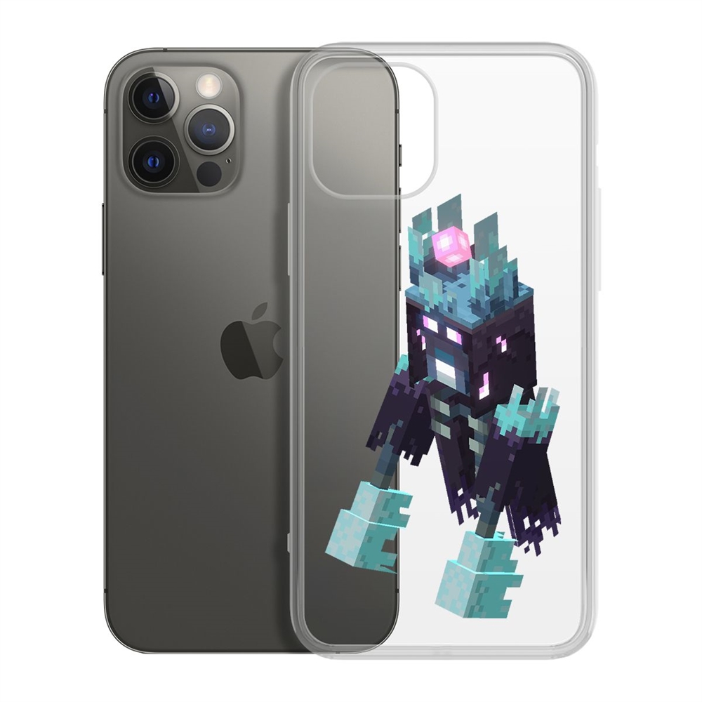 

Чехол-накладка Minecraft-Несчастный Призрак для iPhone 12 Pro Max, Прозрачный