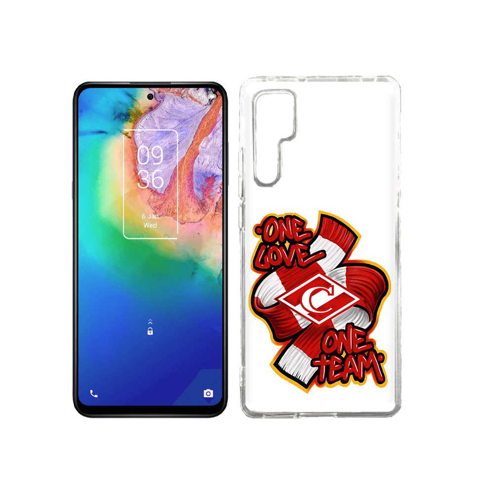 

Чехол MyPads Tocco для TCL 20 Pro ФК спарак 1 любовь, Прозрачный, Tocco