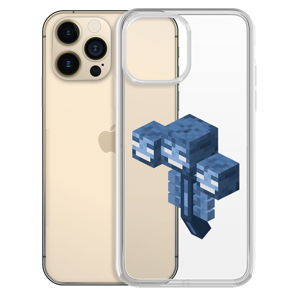 

Чехол-накладка Minecraft-Иссушитель для iPhone 13 Pro Max, Прозрачный