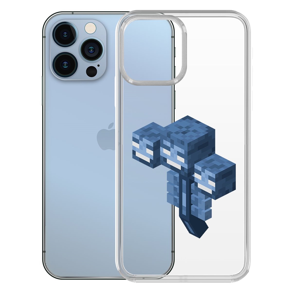 

Чехол-накладка Minecraft-Иссушитель для iPhone 13, Прозрачный