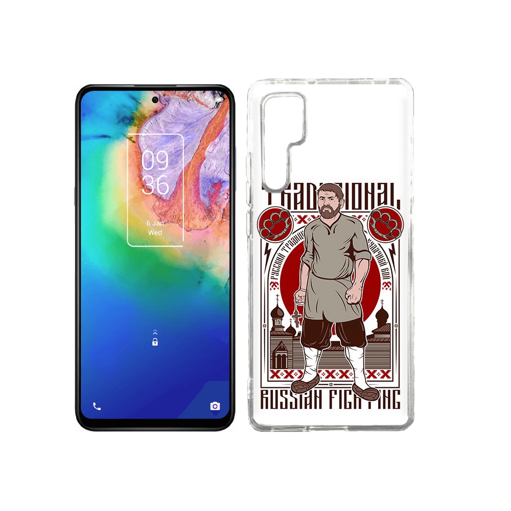 

Чехол MyPads Tocco для TCL 20 Pro Традициональный мужчина, Прозрачный, Tocco