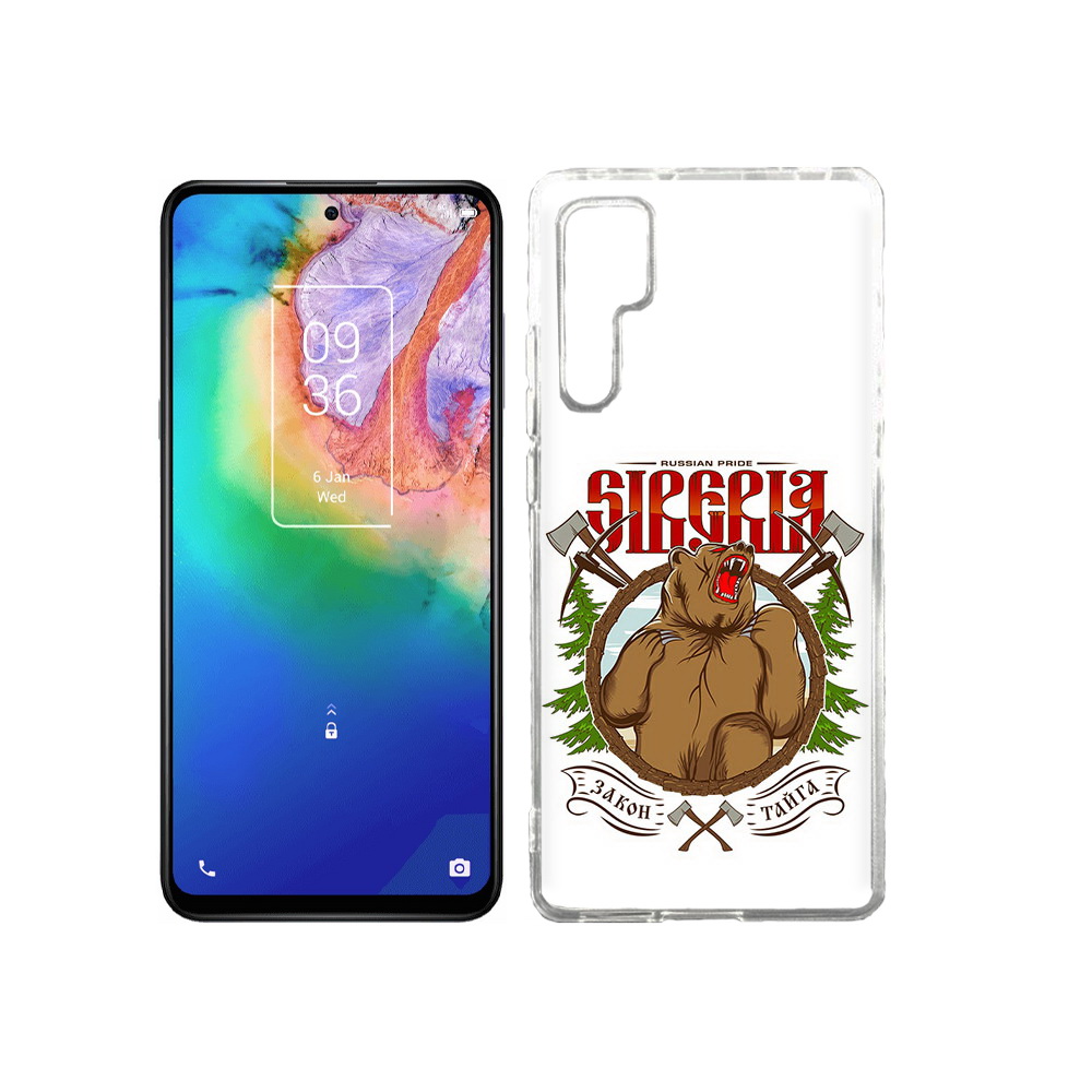 

Чехол MyPads Tocco для TCL 20 Pro Тайга, Прозрачный, Tocco