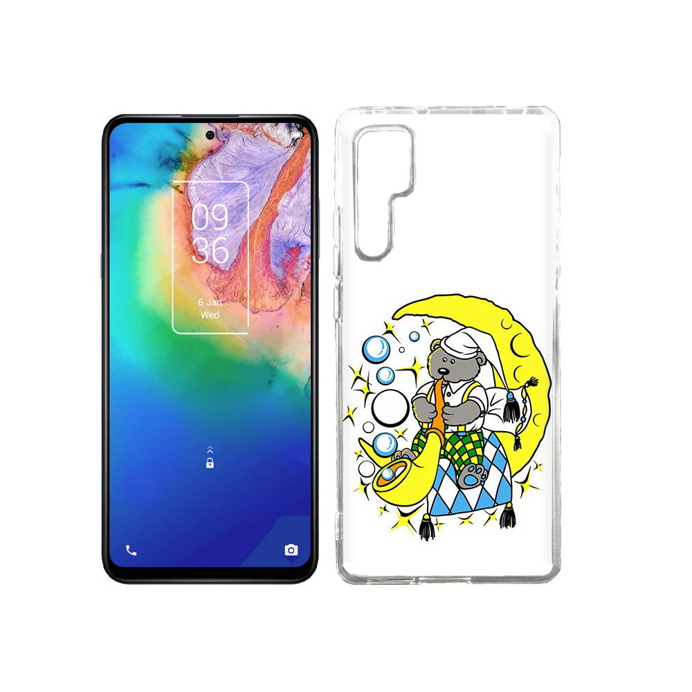 

Чехол MyPads Tocco для TCL 20 Pro Сырная луна, Прозрачный, Tocco