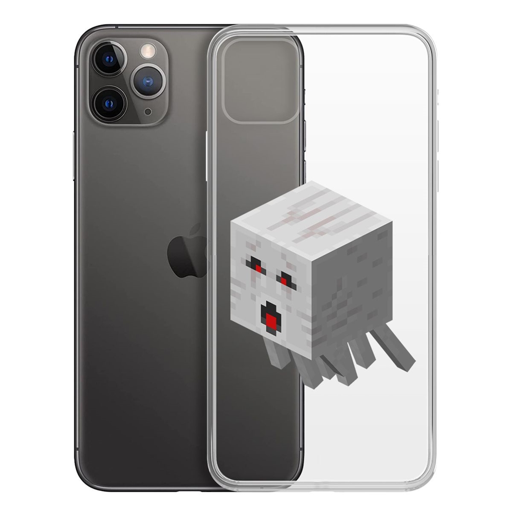 

Чехол-накладка Minecraft-Гаст для iPhone 11 Pro Max, Прозрачный