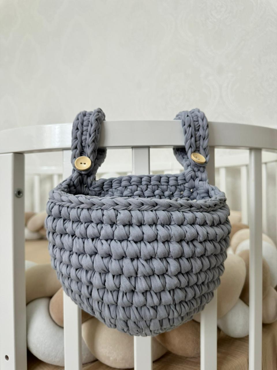 Корзинка органайзер на кроватку lili baby