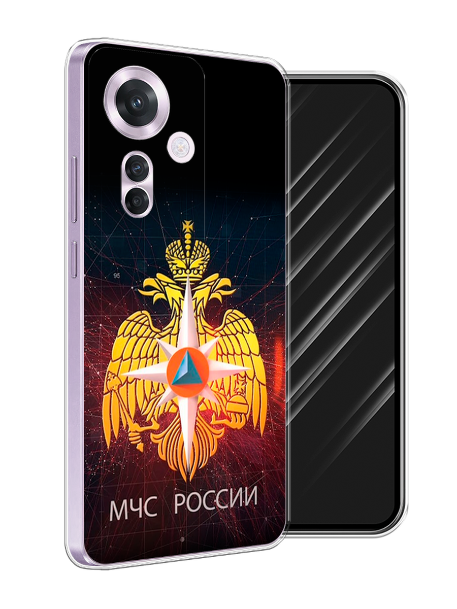 

Чехол Awog на Oppo Reno 11F "МЧС России", Черный;желтый;красный, 2516650-1