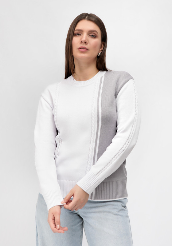 

Джемпер женский Vivawool 312394 белый 48 RU, 312394