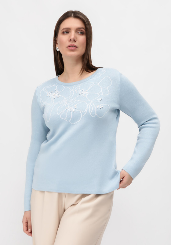 

Джемпер женский Vivawool 312382 голубой 62 RU, 312382