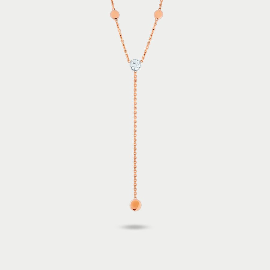 

Колье из золота с фианитом 35 см GOLD CENTER 702518, 702518