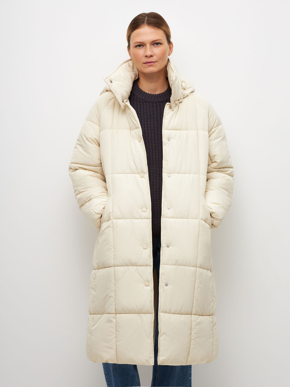 

Куртка женская Sela Moms 2810011208 бежевая XS, 2810011208
