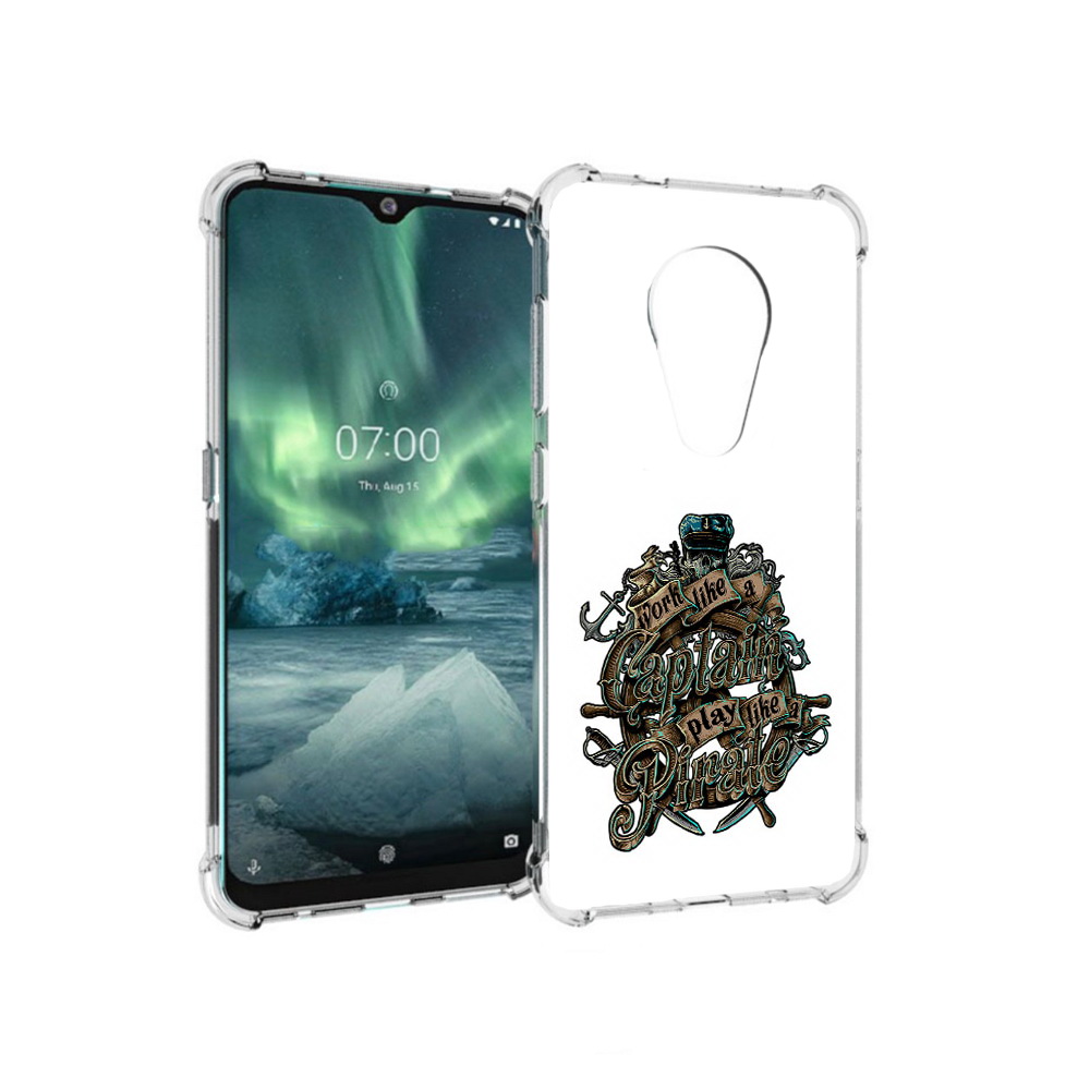 

Чехол MyPads Tocco для Nokia 7.2 капитан пиратов (PT139171.105.385), Прозрачный, Tocco