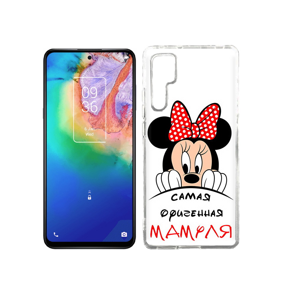 

Чехол MyPads Tocco для TCL 20 Pro Самая лучшая мамуля Мини Маус, Прозрачный, Tocco