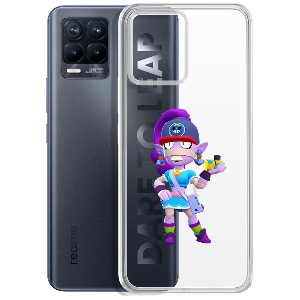 Чехол-накладка Brawl Stars-Суперфанатка Эмз для Realme 8/8 Pro 4G