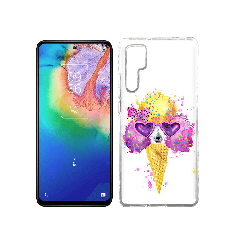 

Чехол MyPads Tocco для TCL 20 Pro Рожок, Прозрачный, Tocco