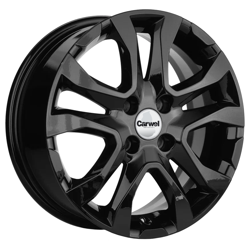 

Колесный диск Carwel Тобол 1503 (B) 6xR15 ET50 4*100 D60.1, Черный