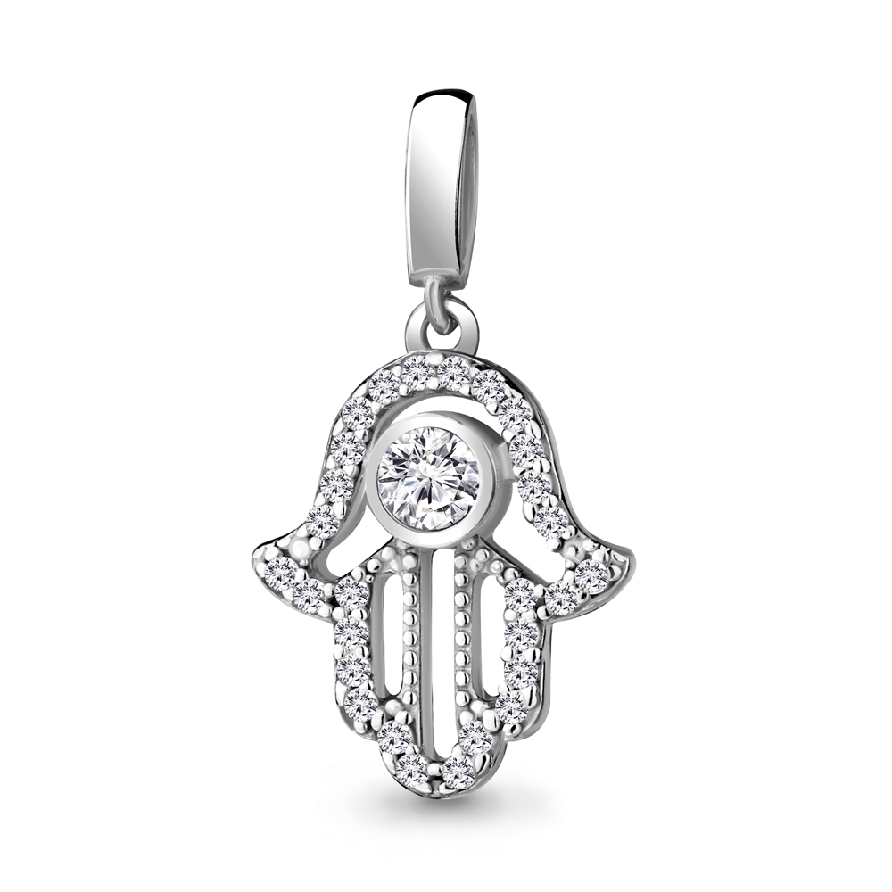 

Подвеска из серебра с фианитом Aquamarine 24367А_925_р, 24367А_925_р