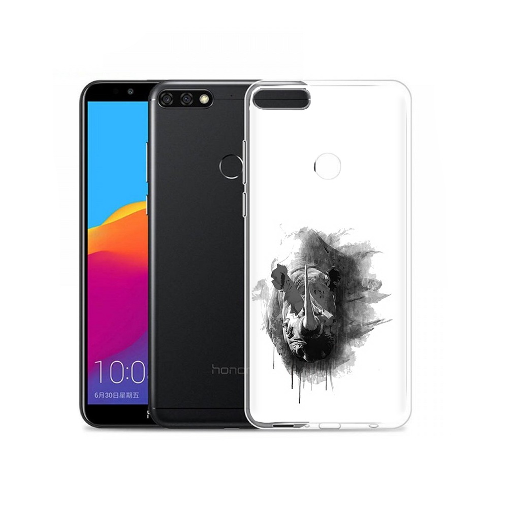 

Чехол MyPads Tocco для Honor 7C Pro носорог (PT113786.47.523), Прозрачный, Tocco