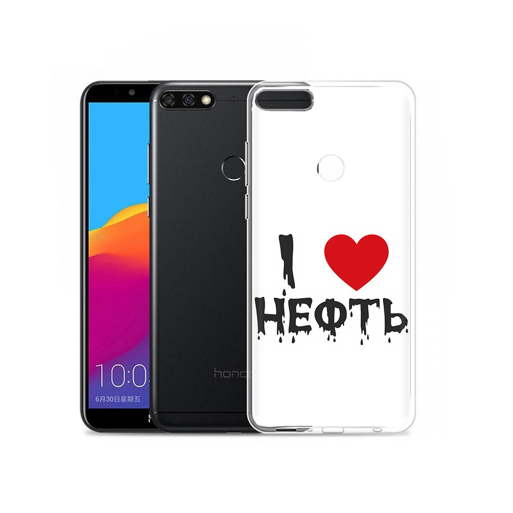 

Чехол MyPads Tocco для Honor 7C Pro нефть (PT113786.47.522), Прозрачный, Tocco