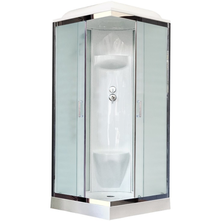 

Душевая кабина Royal Bath RB 90HP6-WC-CH (белое/матовое)