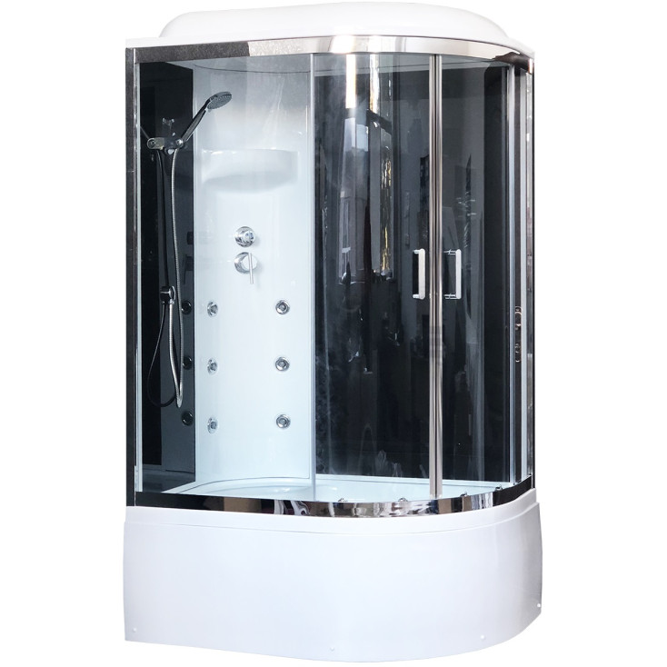 

Душевая кабина Royal Bath RB 8120BK3-BT-CH (черное/прозрачное) левая
