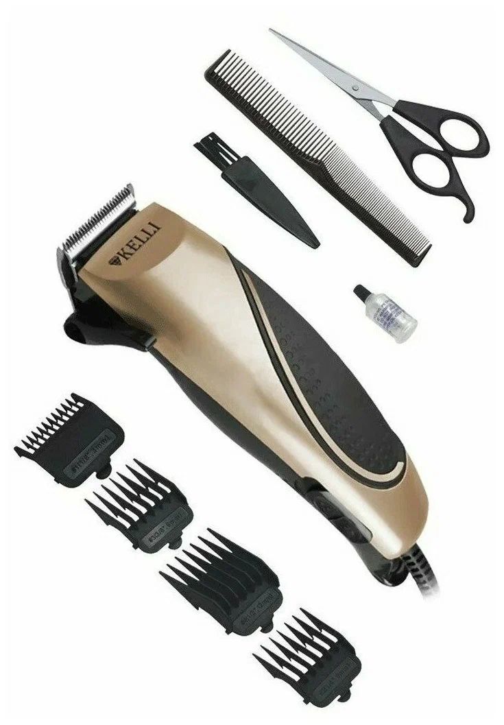 

Машинка для стрижки волос KELLI KL-7010 золотистый, KL-7010