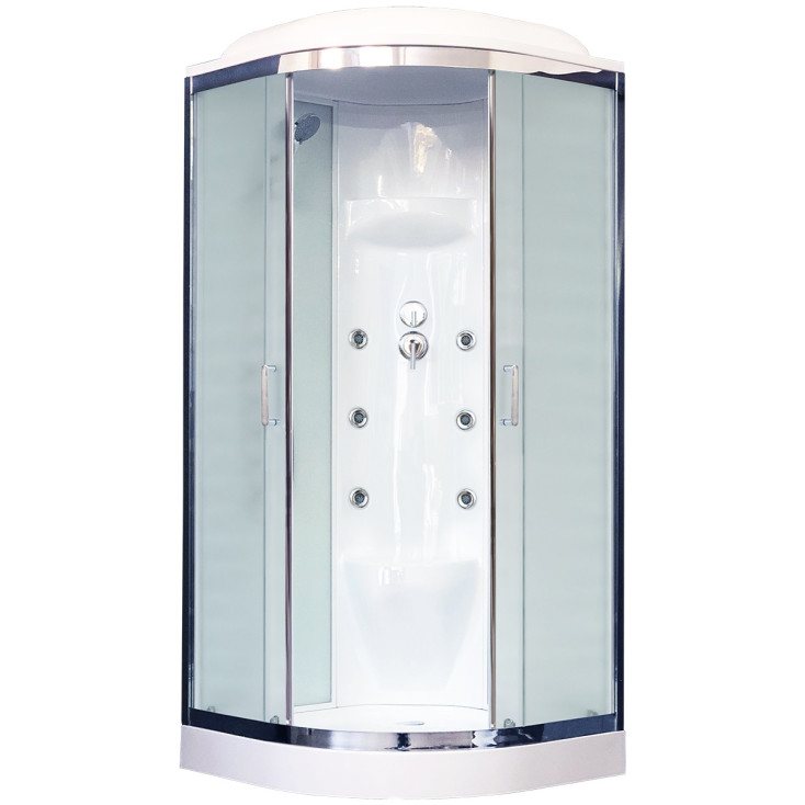 

Душевая кабина Royal Bath RB 100HK7-WC-CH (белое/матовое)