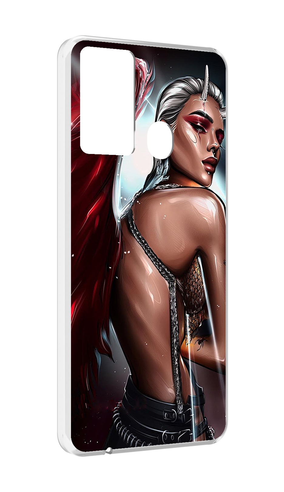 

Чехол MyPads девушка-с-крыльями женский для Itel P37/Itel Vision 2S, Прозрачный, Tocco