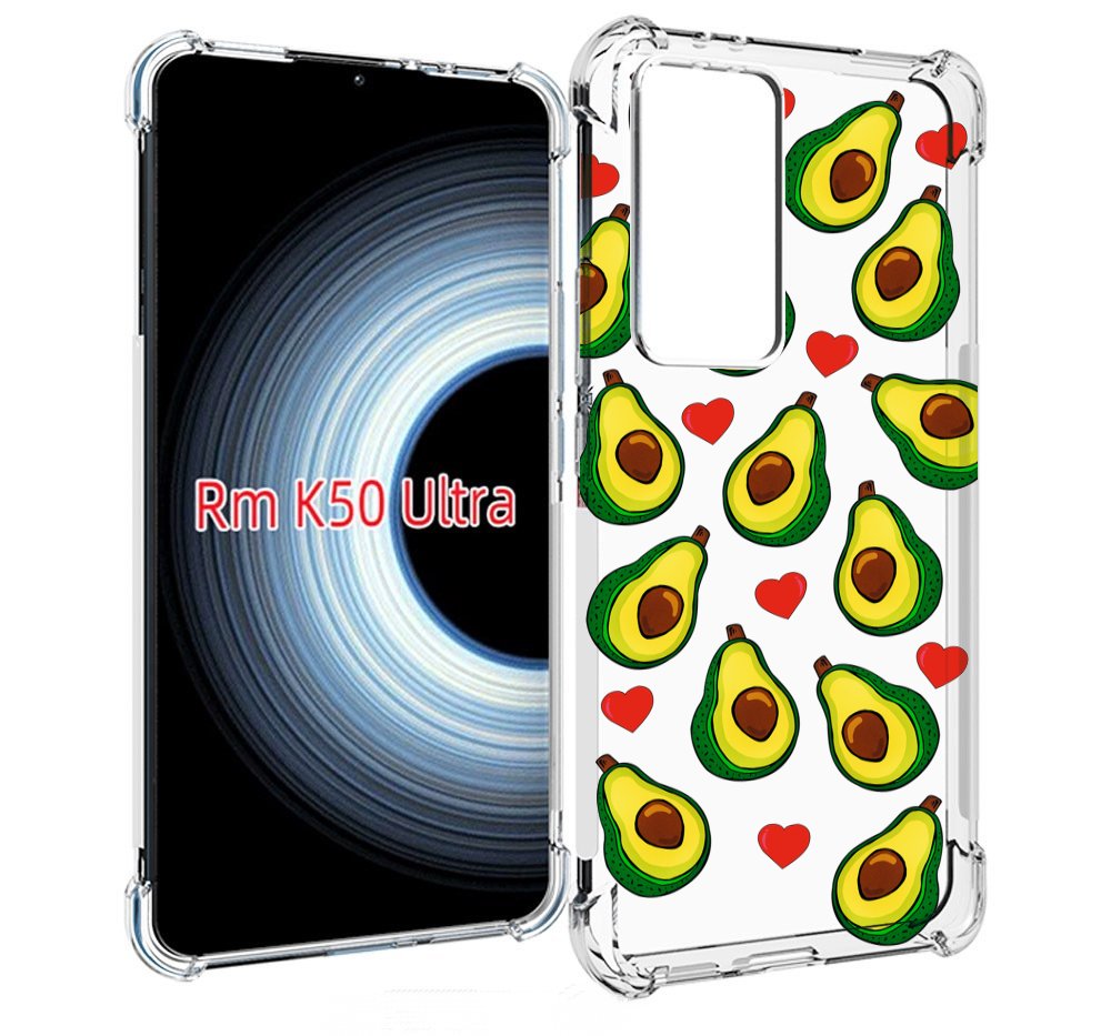 

Чехол MyPads миленькие-авокадо для Xiaomi 12T / Redmi K50 Ultra, Прозрачный, Tocco