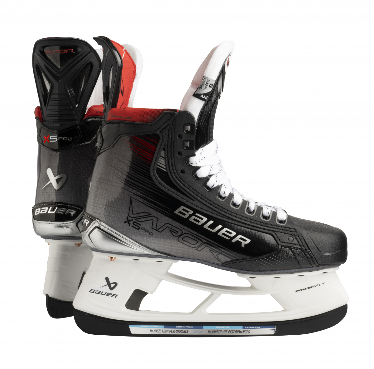 

Коньки хоккейные Bauer S23 Vapor X5 PRO SR, 9,5 FIT 1, Черный, X5 Pro