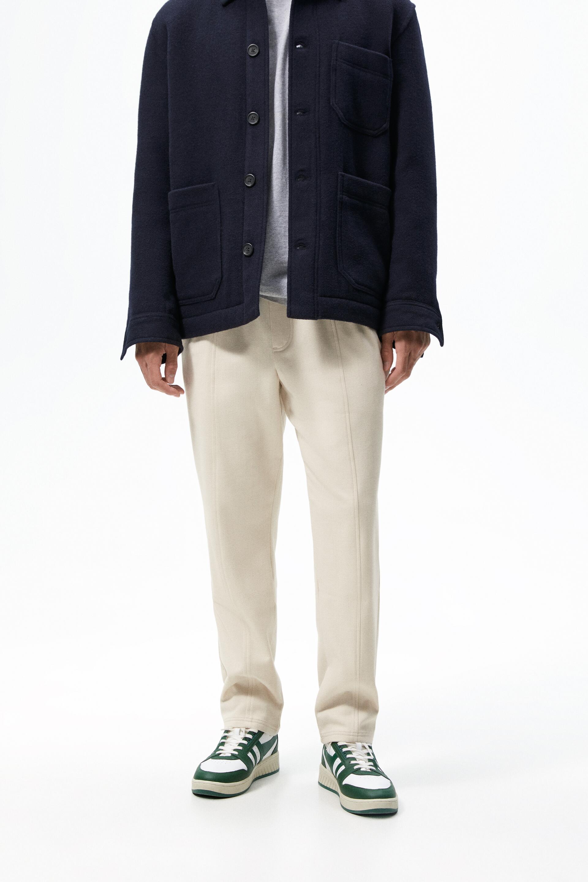 

Брюки мужские ZARA 07147340 белые L, 07147340