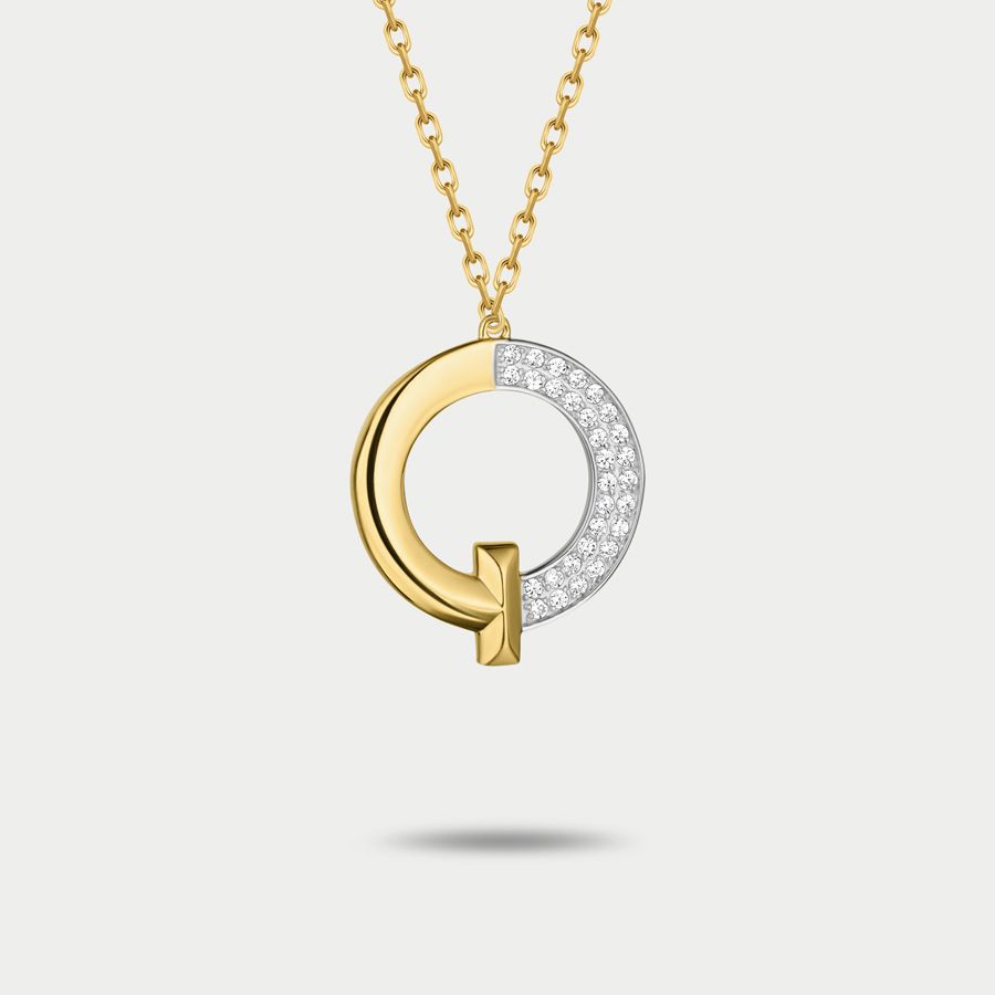 

Колье из золота с фианитом 40 см GOLD CENTER ко4346л, ко4346л