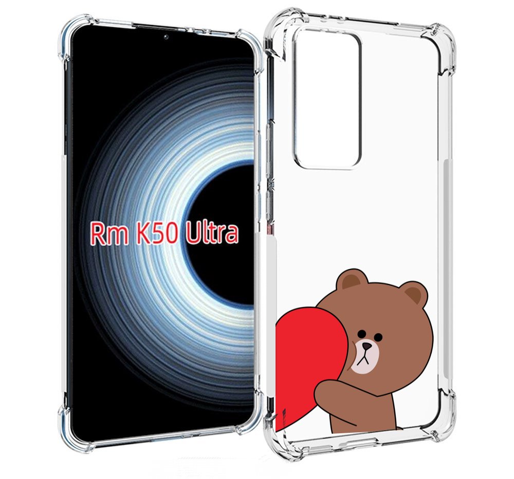 

Чехол MyPads медвежонок детский для Xiaomi 12T / Redmi K50 Ultra, Прозрачный, Tocco