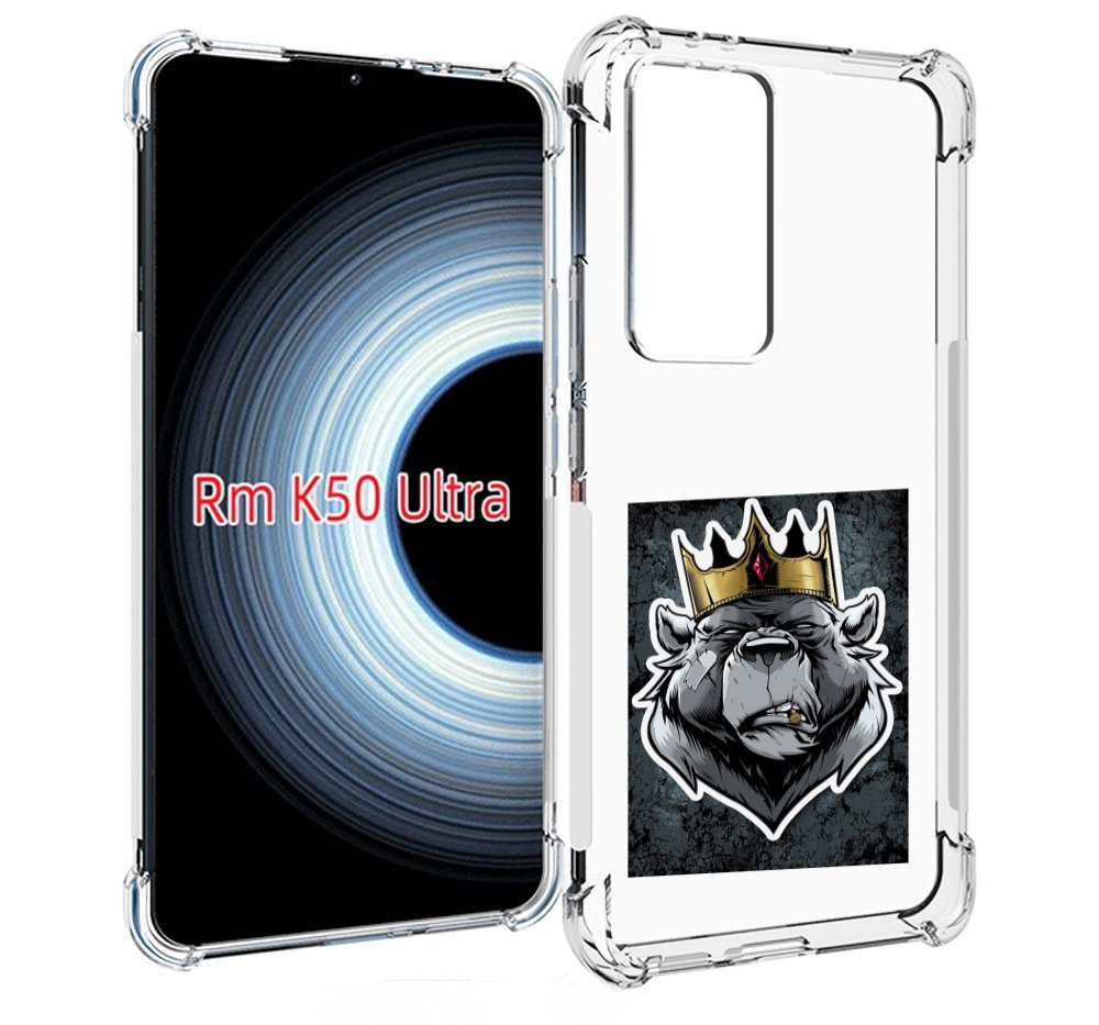 

Чехол MyPads медведь с короной для Xiaomi 12T / Redmi K50 Ultra, Прозрачный, Tocco